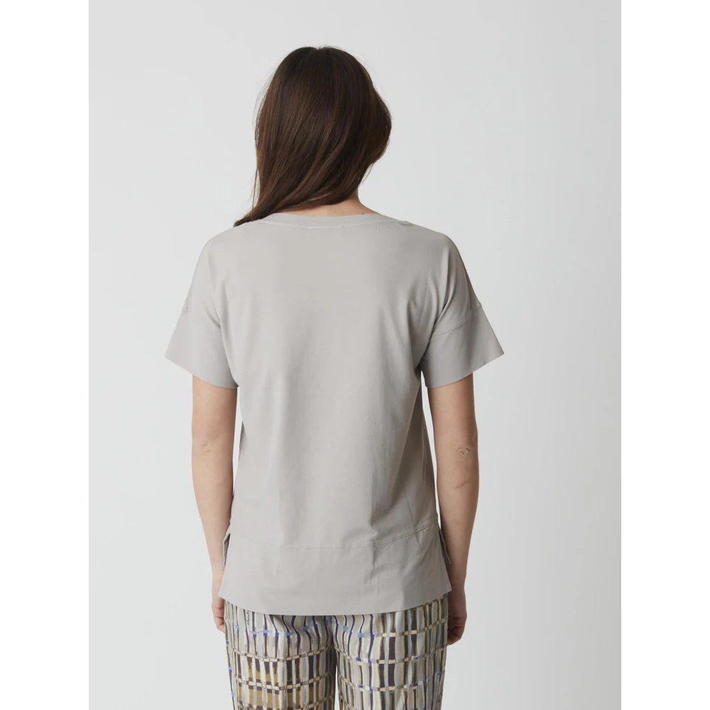 Alpha Studio Dames Crew Neck Jersey Gray Dames