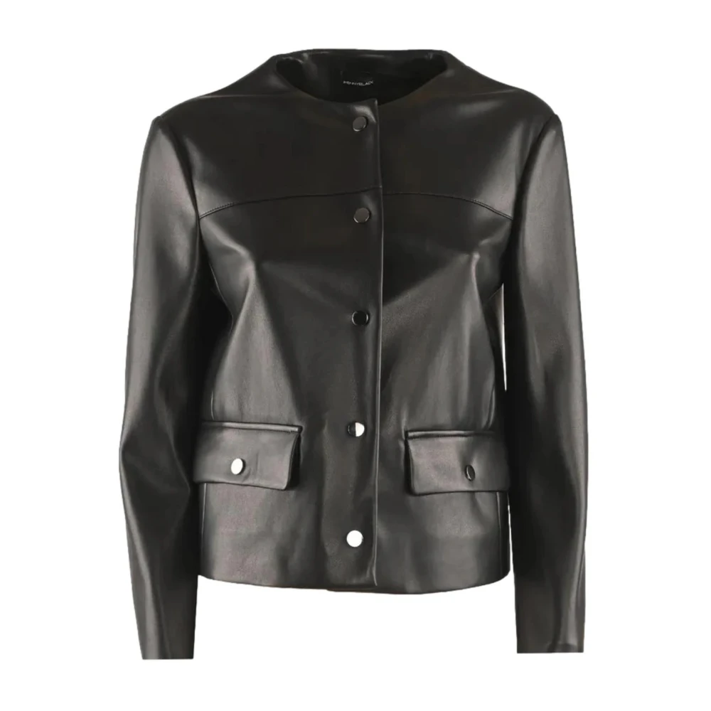 Pennyblack Eco Leren Jas Acaico Stijl Black Dames