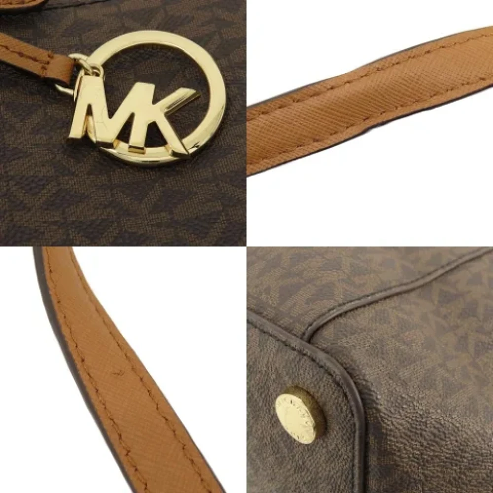 Michael Kors Pre-owned Canvas shoulder-bags Brown Dames
