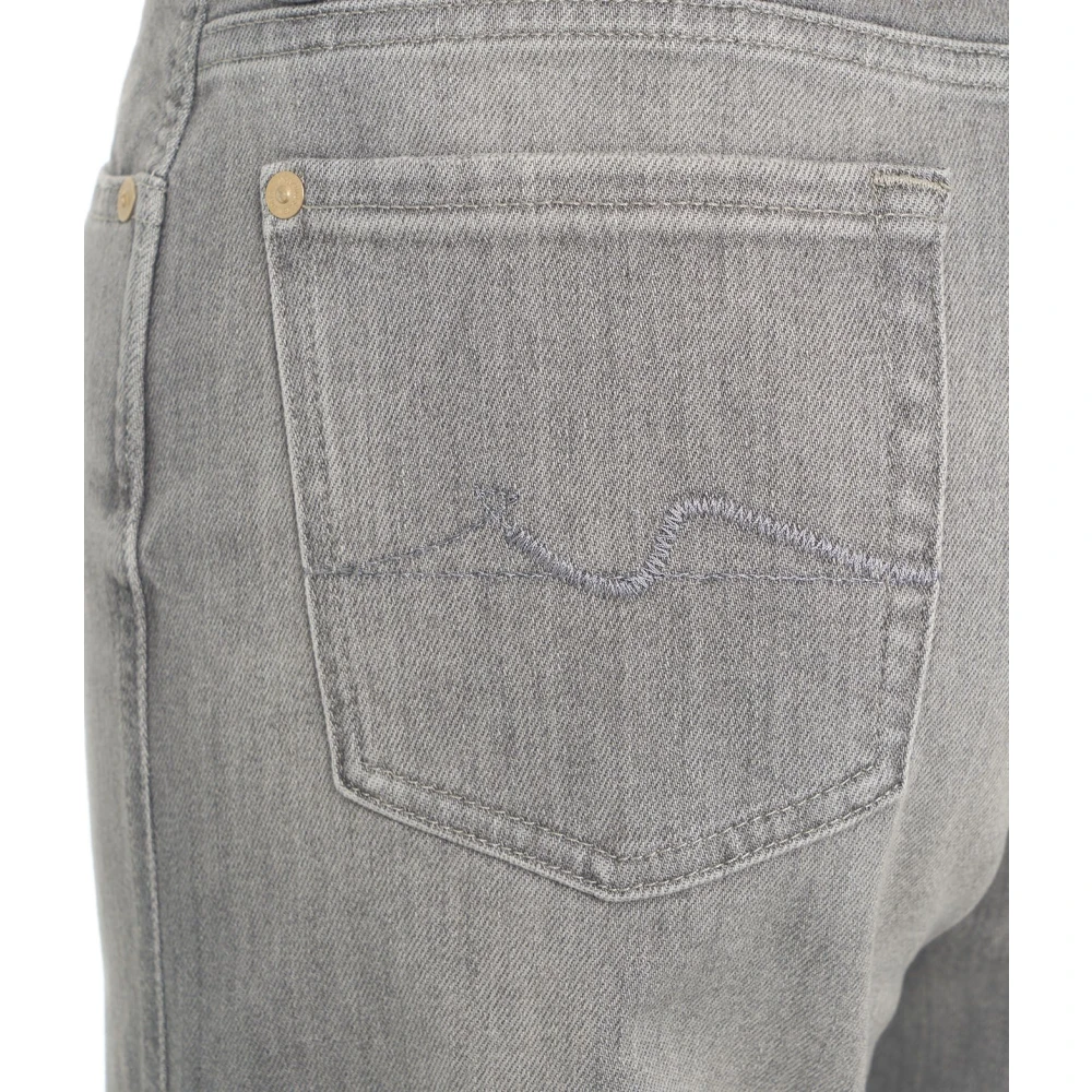 7 For All Mankind Grijze Jeans Aw24 Dameskleding Gray Dames