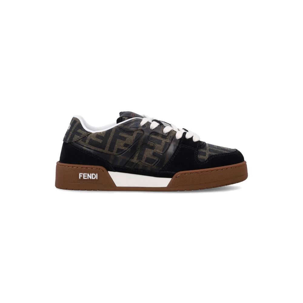 Fendi FF Monogram Low-Top Sneakers Dames Schoenen Bruin