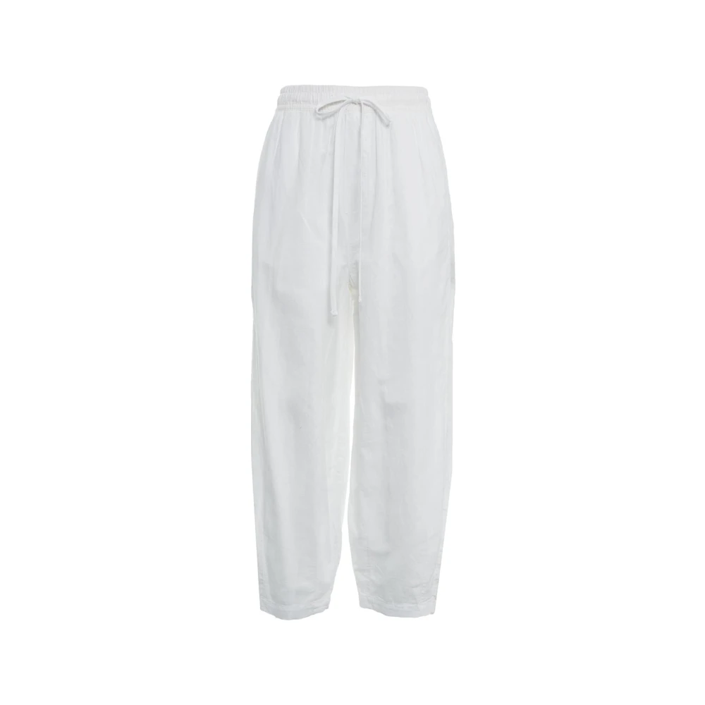 Thom Krom Witte Linnen Broek Elegante Stijl White Dames