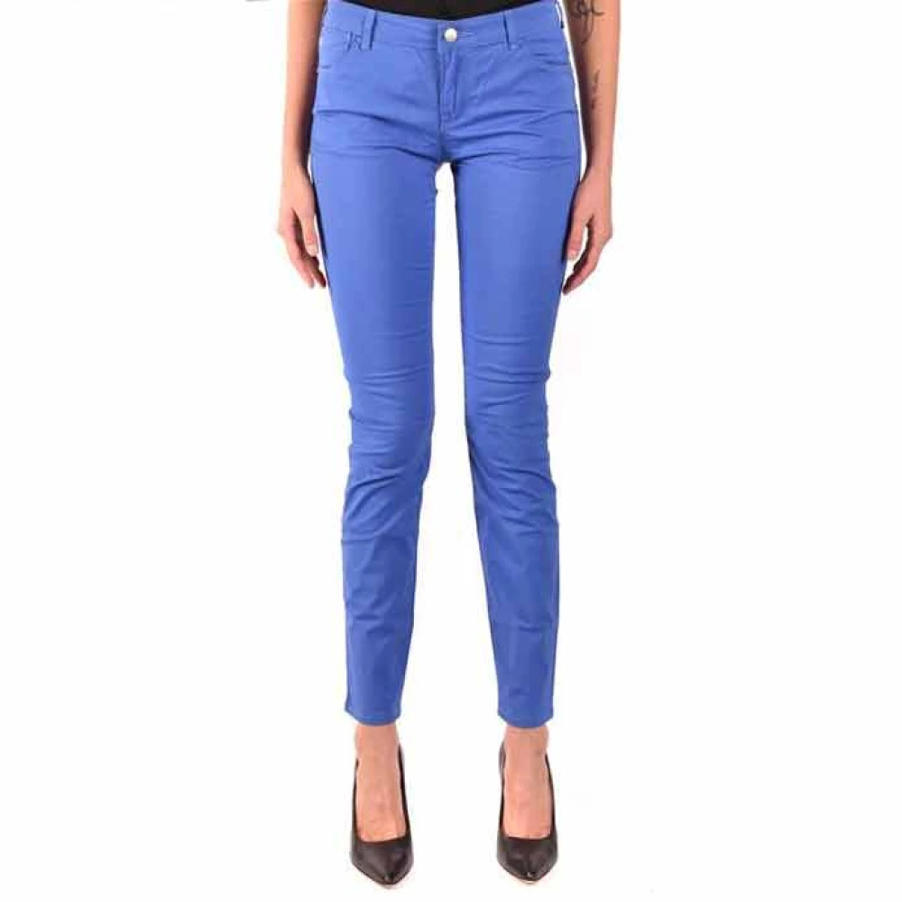 Emporio Armani Damen Blau Slim-Fit Jeans