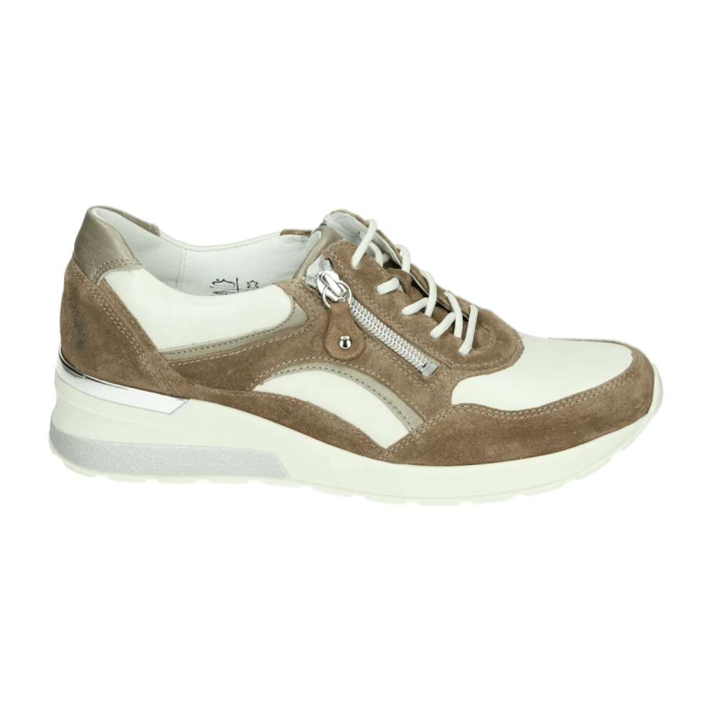 Waldläufer Sportieve Lage Damesschoenen Patroon Dames Schoenen Bruin