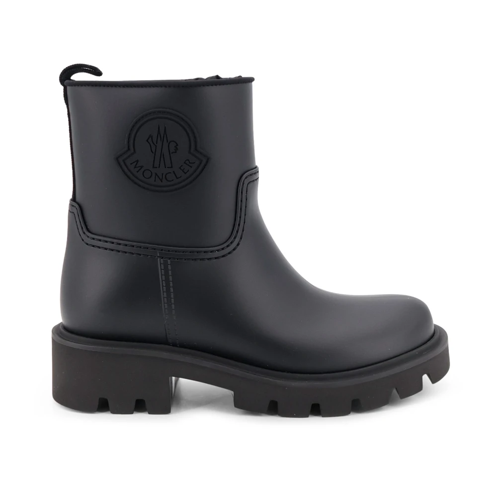Moncler Black Kickstream Rain Boots - Female - Wellies - 7 Uk - Shoes