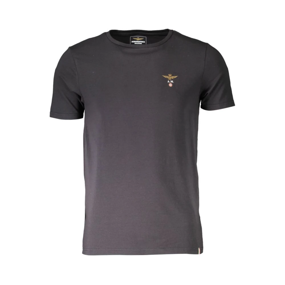 Aeronautica Militare Herren Schwarz Oberteile, K, Lgröße: