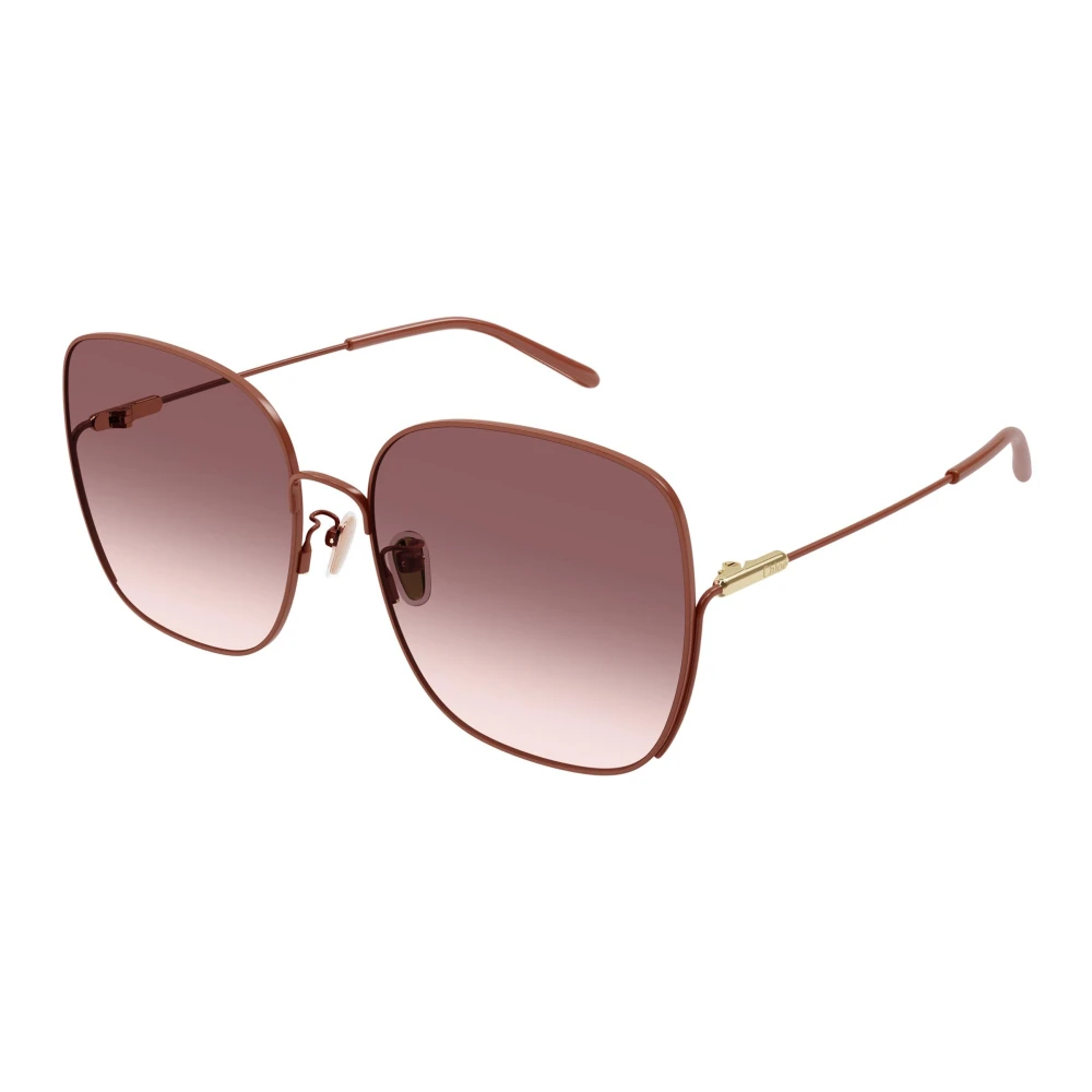 Chloé Donna Rosa Occhiali Da Sole Sfumati Marroni/Arancioni