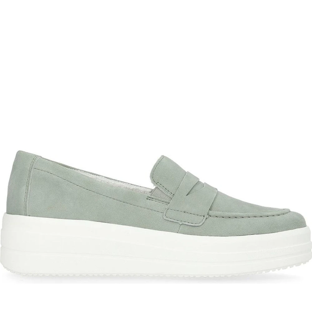 Remonte Women's Green Loafers, 6 Uk, Casual Closed Loafers