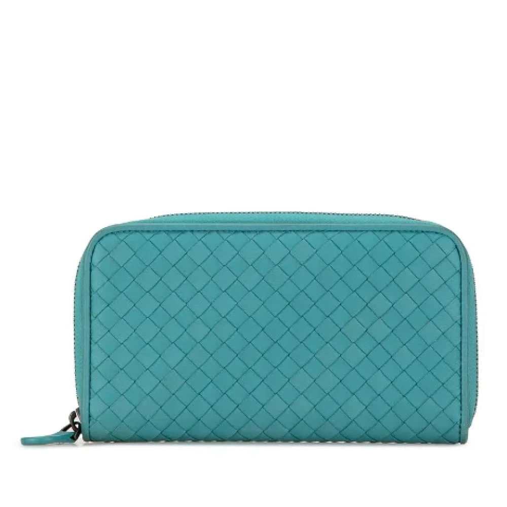 Bottega Veneta Vintage Pre-owned Leather wallets Green Dames