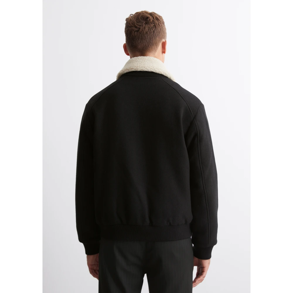 Marc O'Polo Wollen blouson regular Black Heren