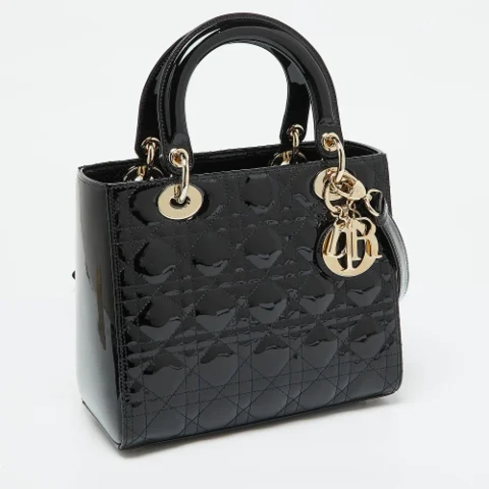 Dior Vintage Pre-owned Lady Dior Tote Black Dames
