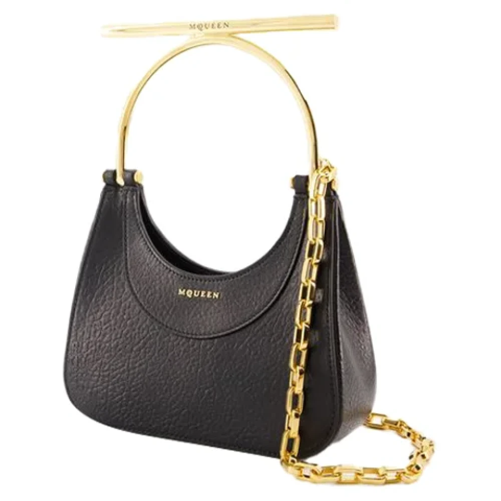 alexander mcqueen Leather handbags Black Dames