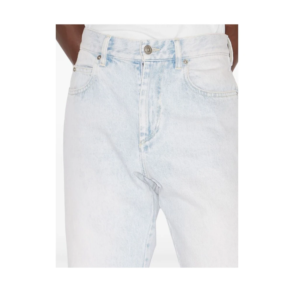 Isabel marant Blauwe Denim Straight Leg Jeans Blue Heren