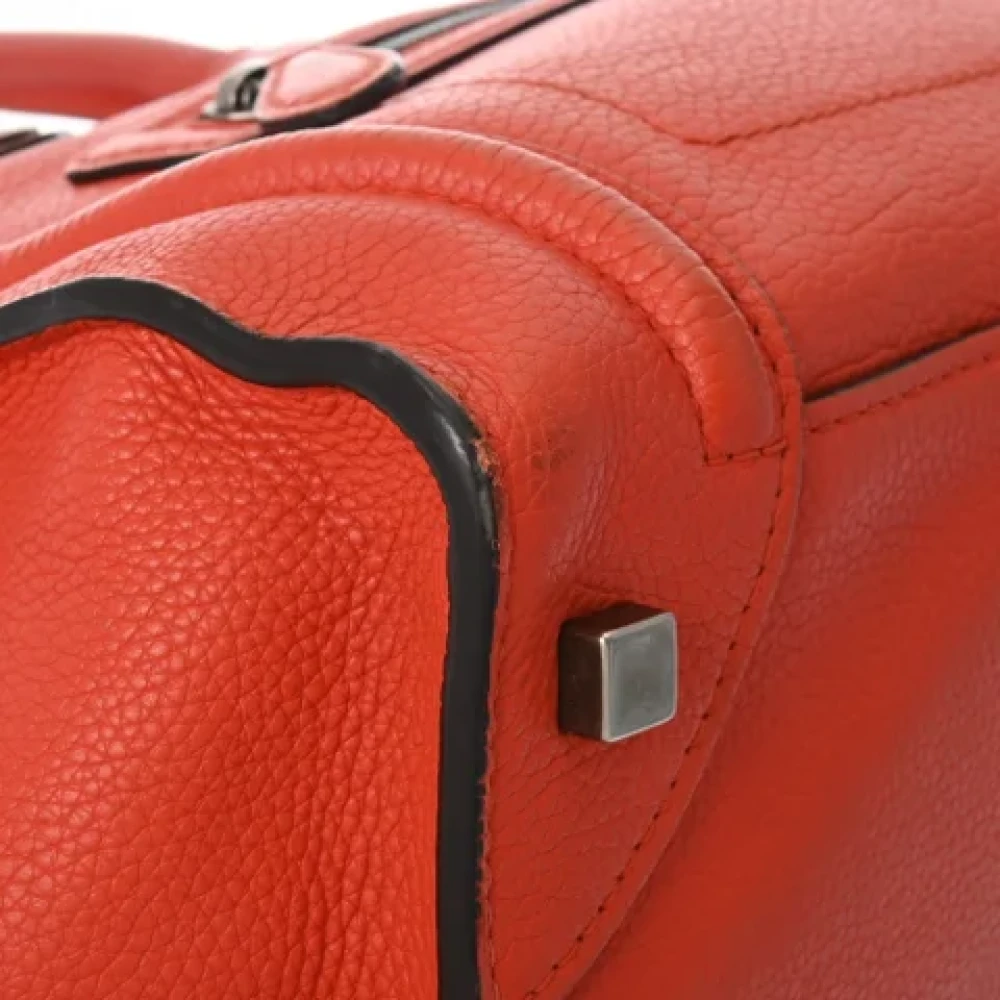 Celine Vintage Pre-owned Leather celine-bags Orange Dames