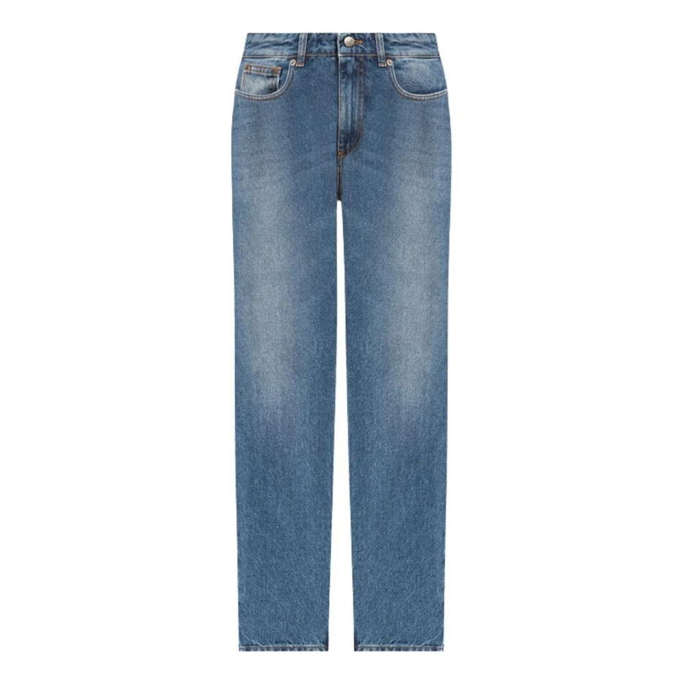 Twinset Klassieke high-waisted denim jeans Blue Dames