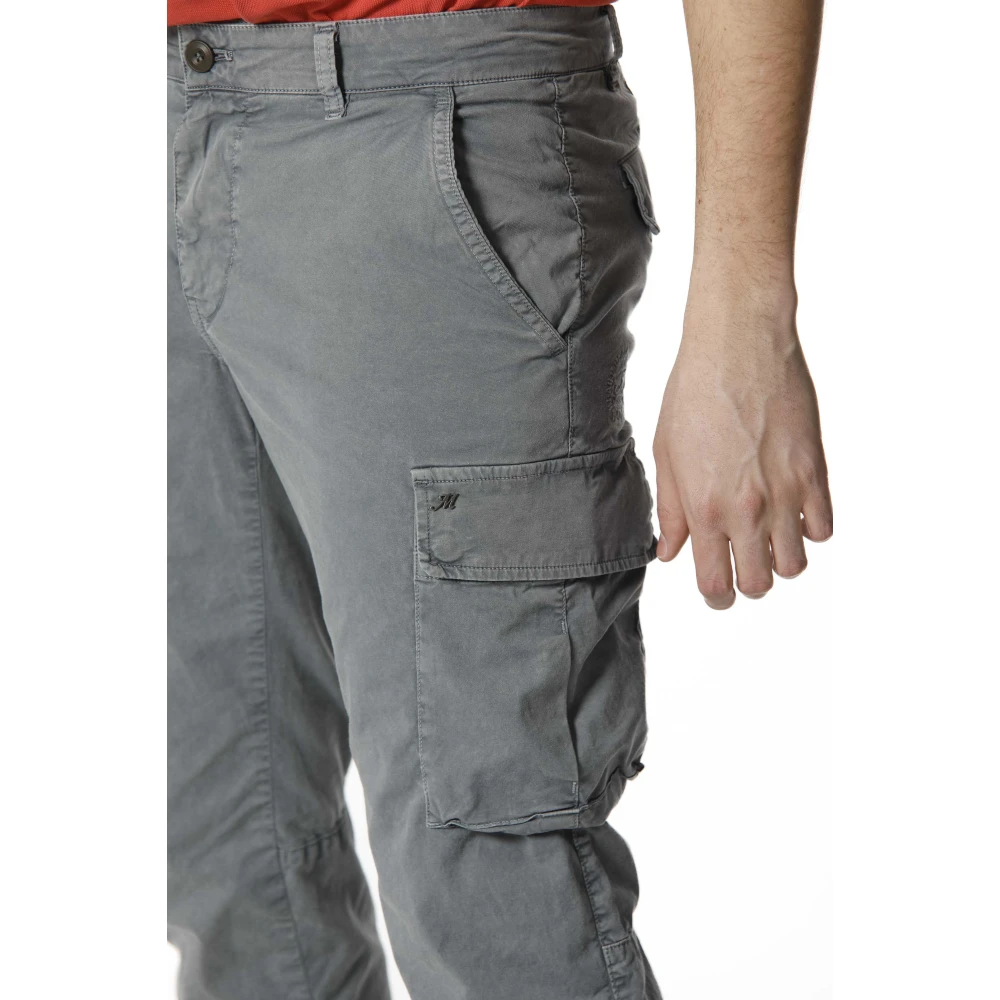 Mason's Slim Fit Cargo Broek met Unieke Chile Stijl Gray Heren