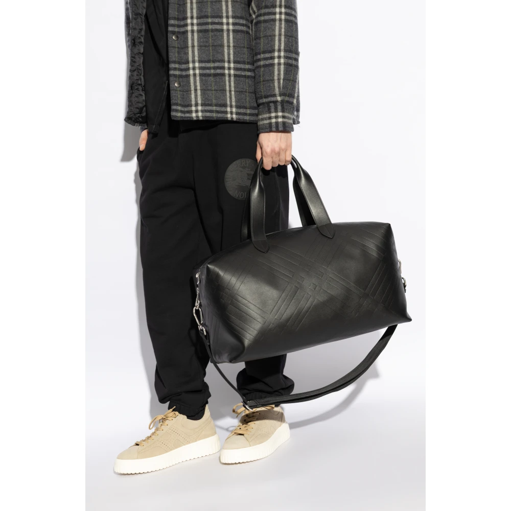 Burberry Leren handbagage Black Heren