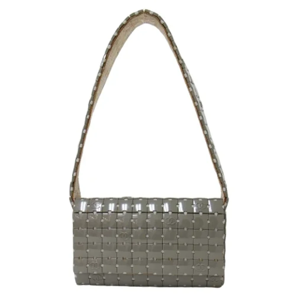 Chanel Vintage Pre-owned Canvas chanel-bags Gray Dames