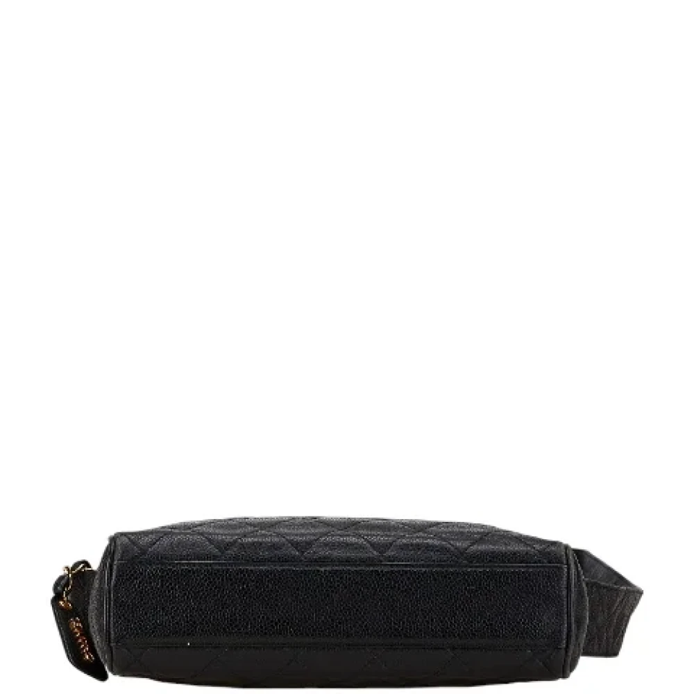 Chanel Vintage Pre-owned Leather crossbody-bags Black Dames