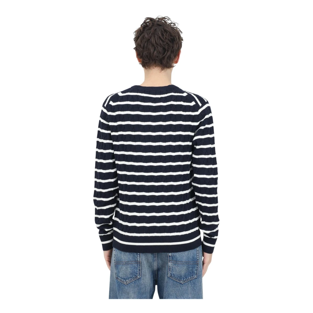 Tommy Hilfiger Blauwe Crew Neck Sweater Blue Heren