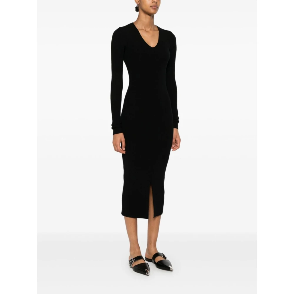 Calvin Klein Zwarte jurk voor vrouwen Aw24 Black Dames