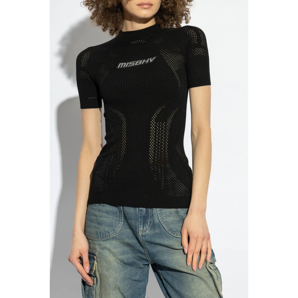 Misbhv Top met logo Black Dames