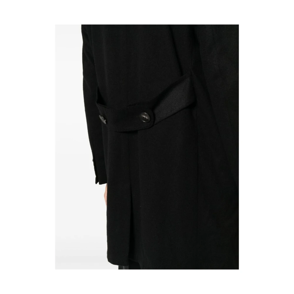 Kiton Double-Breasted Coats Black Heren