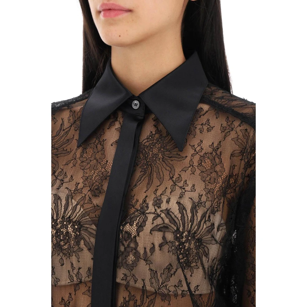 Dolce & Gabbana Casual Katoenen Overhemd Black Dames