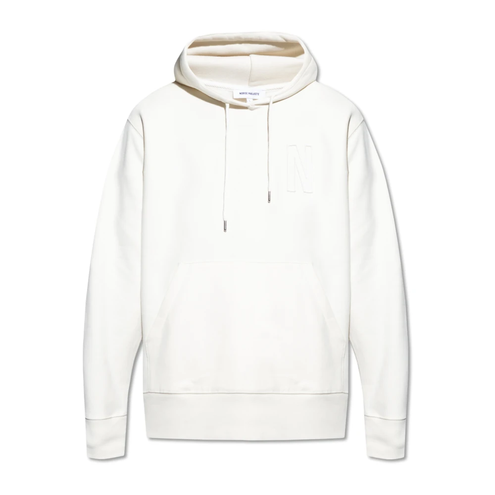 Norse Projects Arne hoodie White Heren
