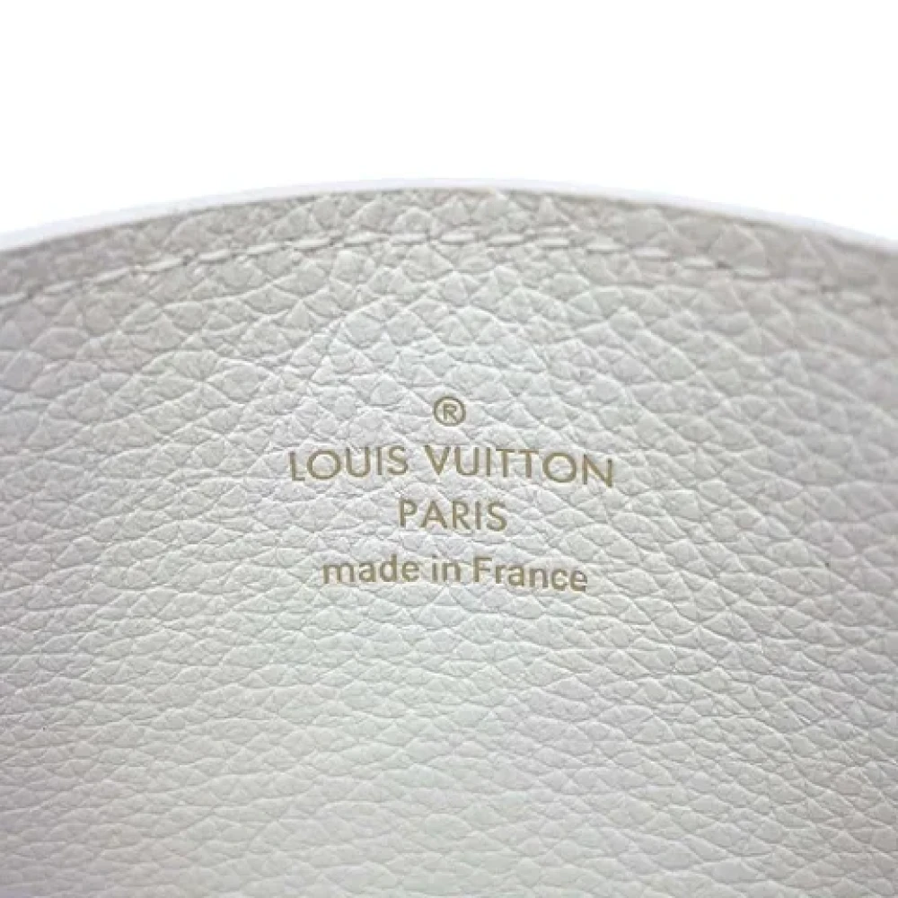 Louis Vuitton Vintage Pre-owned Leather wallets White Dames