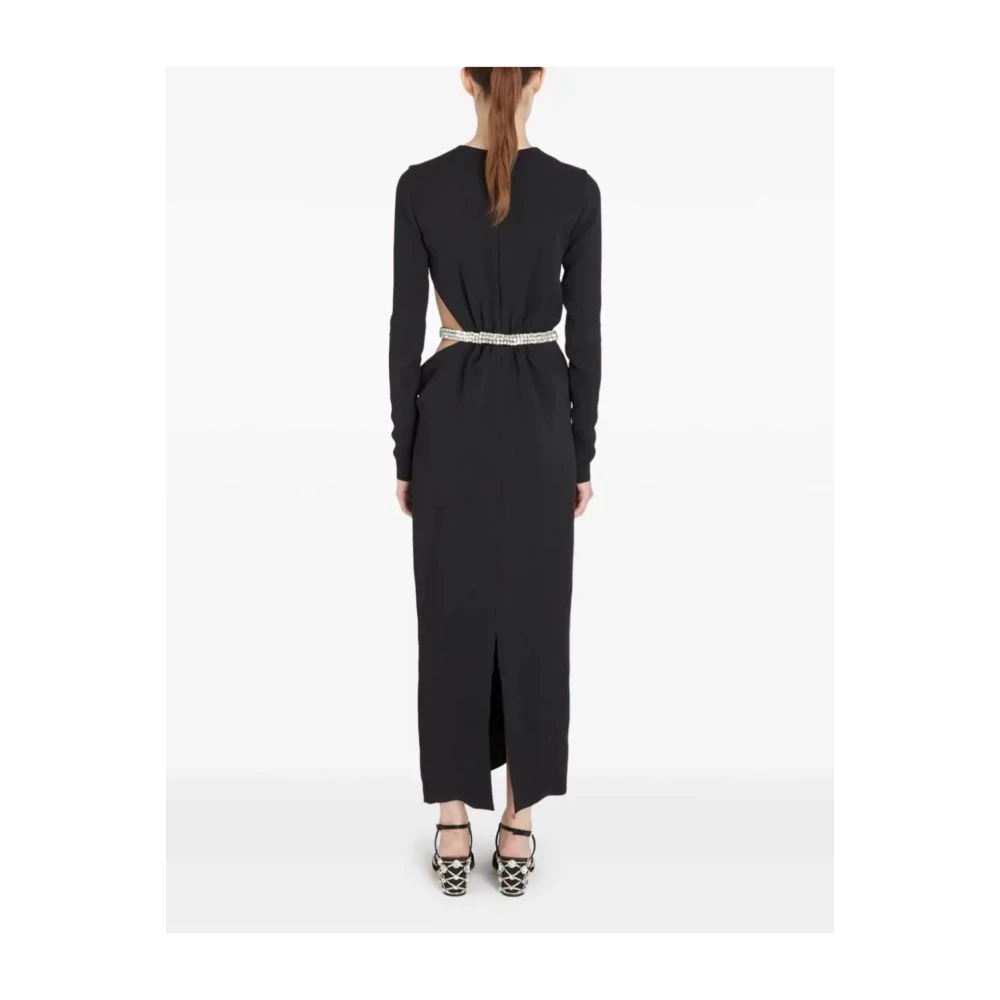 Giambattista Valli Zwarte Jurk 110 cm Lengte Black Dames