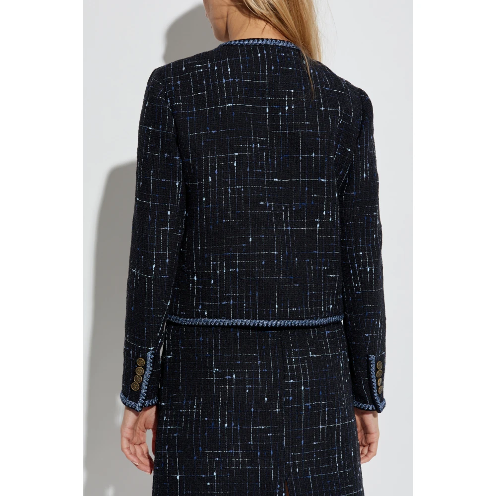 ETRO Tweed jas Blue Dames