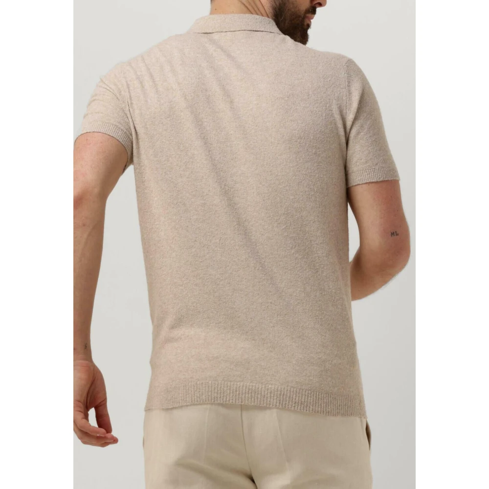 Gentiluomo Beige Polo voor stijlvolle mannen Beige Heren