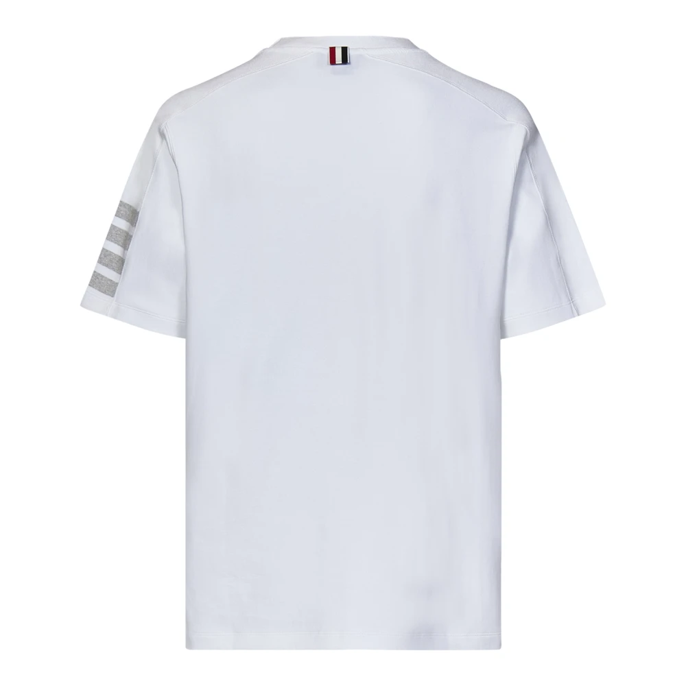 Thom Browne Witte T-shirts Polos Ss24 White Heren
