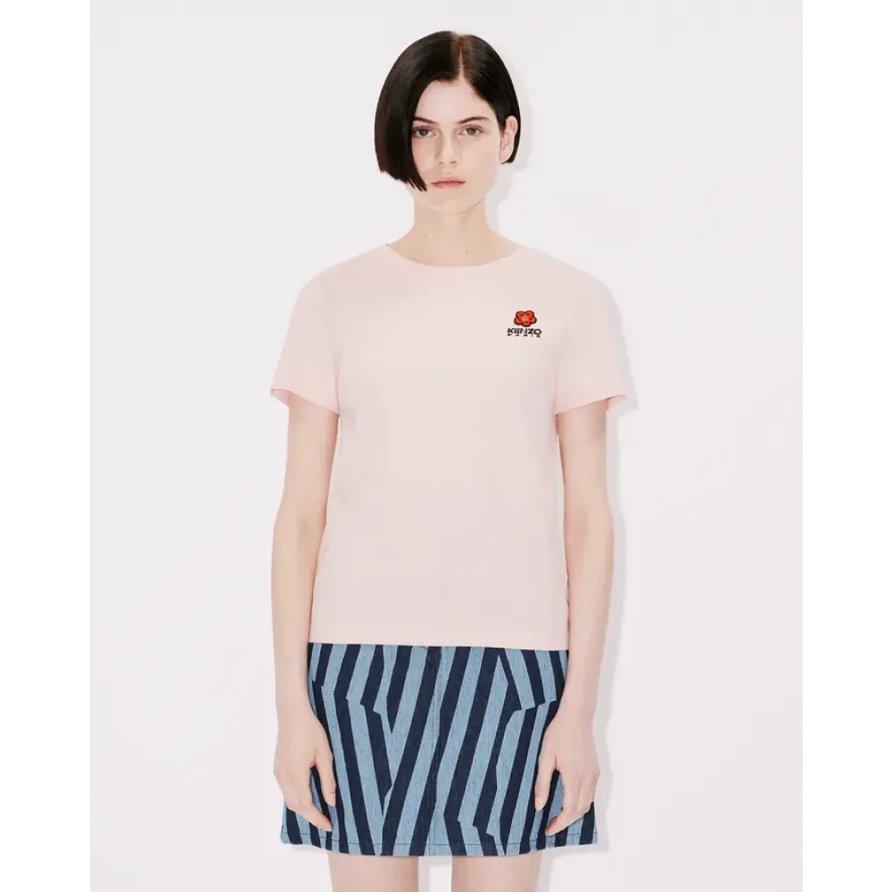 Kenzo Bloem Crest T-shirt Pink Dames