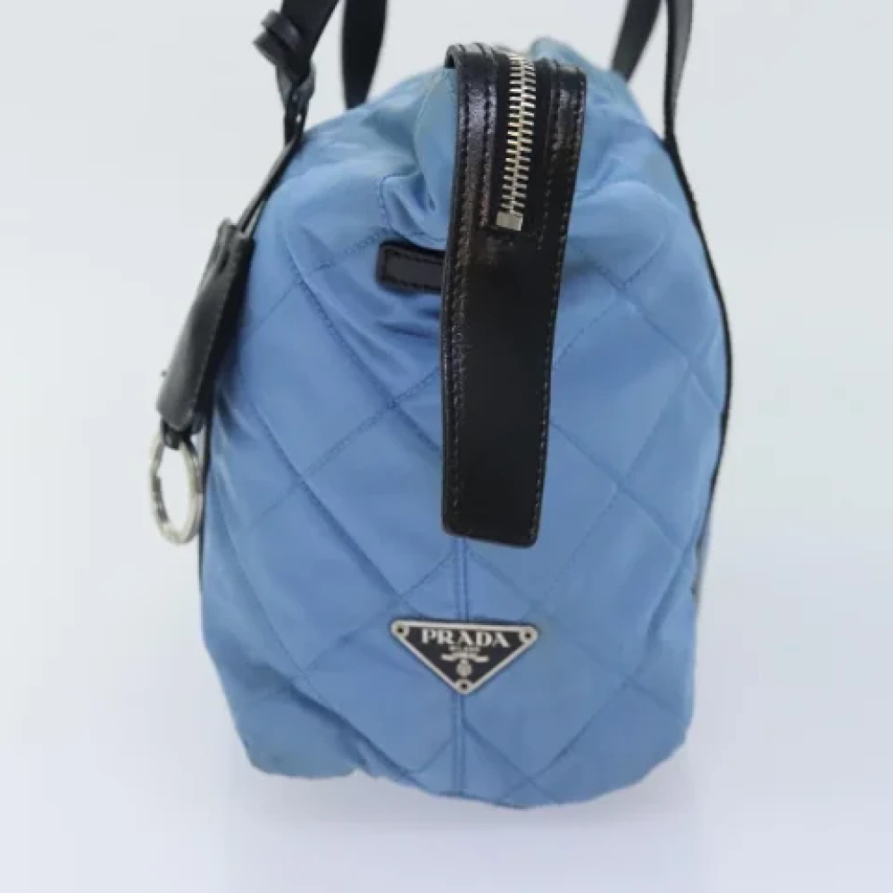 Prada Vintage Pre-owned Nylon prada-bags Blue Dames