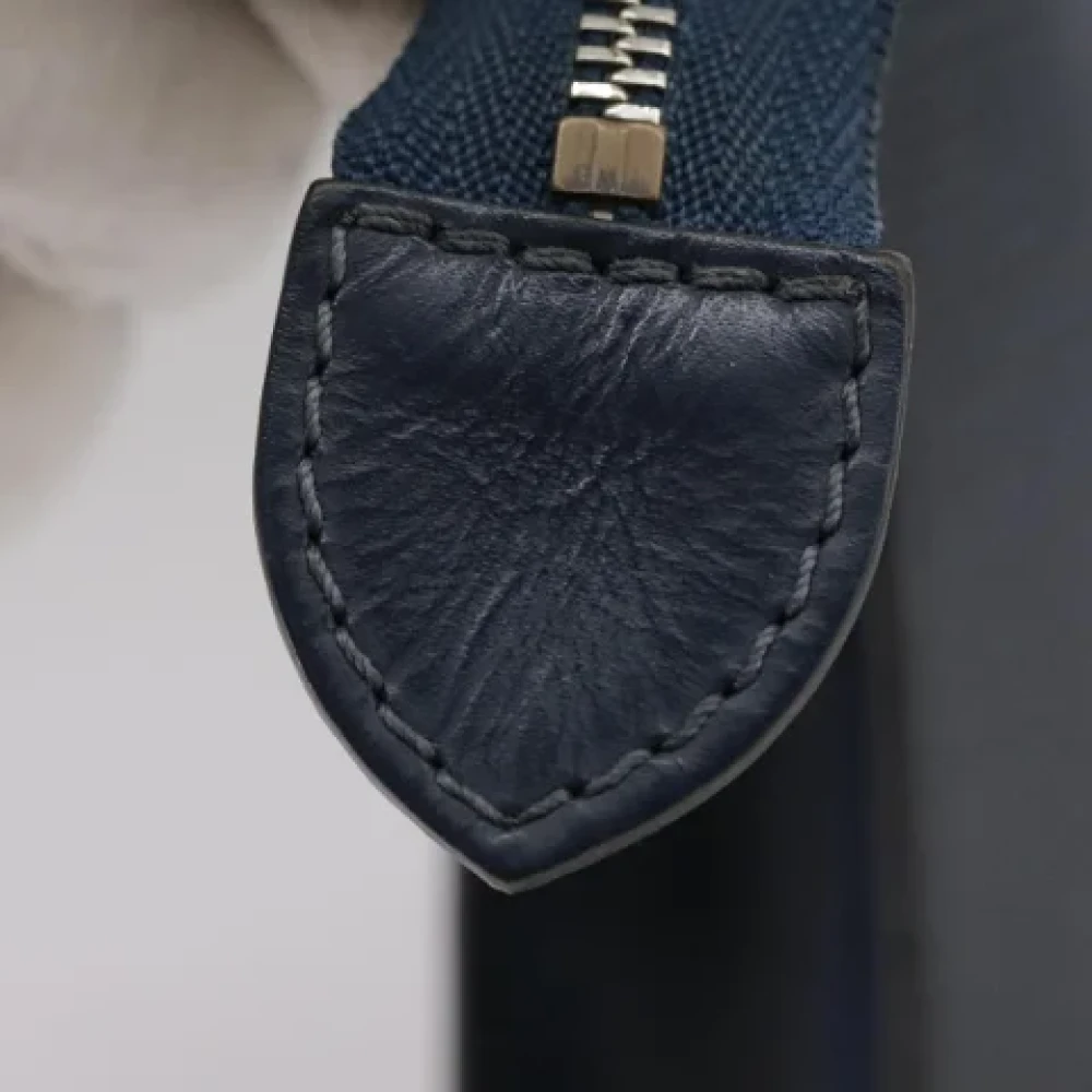 Louis Vuitton Vintage Pre-owned Leather pouches Blue Dames