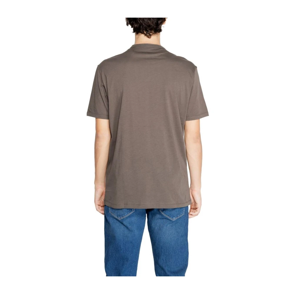 Armani Exchange Klassieke katoenen T-shirtcollectie Brown Heren