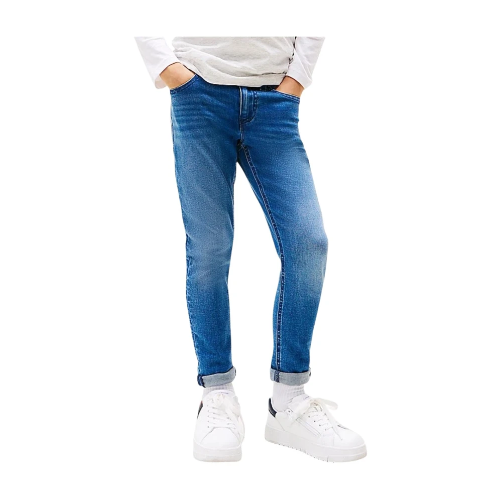 Tommy Hilfiger Boys Blue Jeans, 4 Y, Scanton Slim Fit Jeans