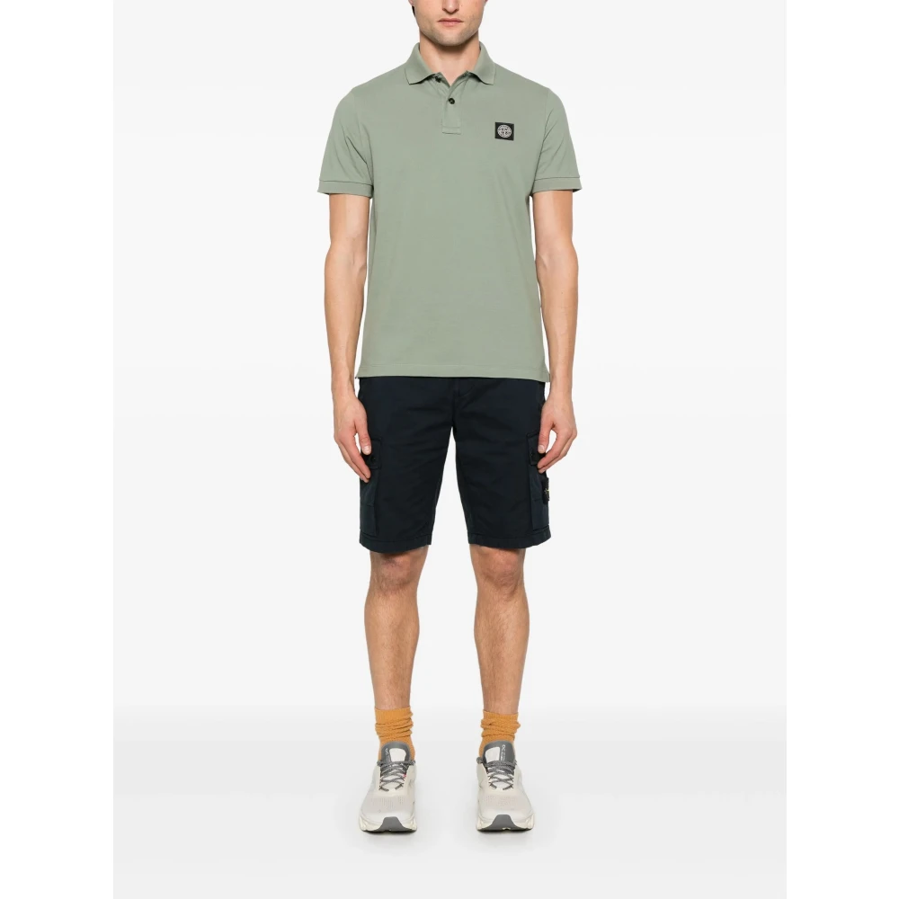 Stone Island Blauwe Shorts voor Mannen Blue Heren