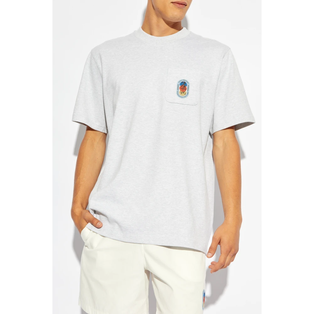 adidas Originals T-shirt met zak Gray Heren