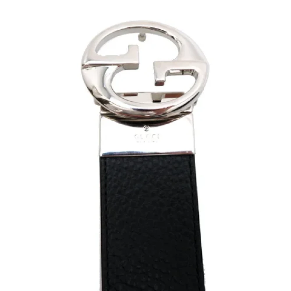 Gucci Vintage Pre-owned Leather belts Black Dames