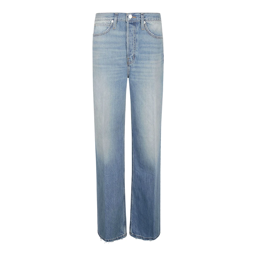 Frame Lichte Denim Geregenereerde Katoen Jeans Blue Dames