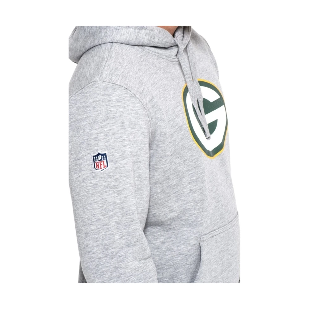 new era Packers Team Logo Hoodie Gray Heren