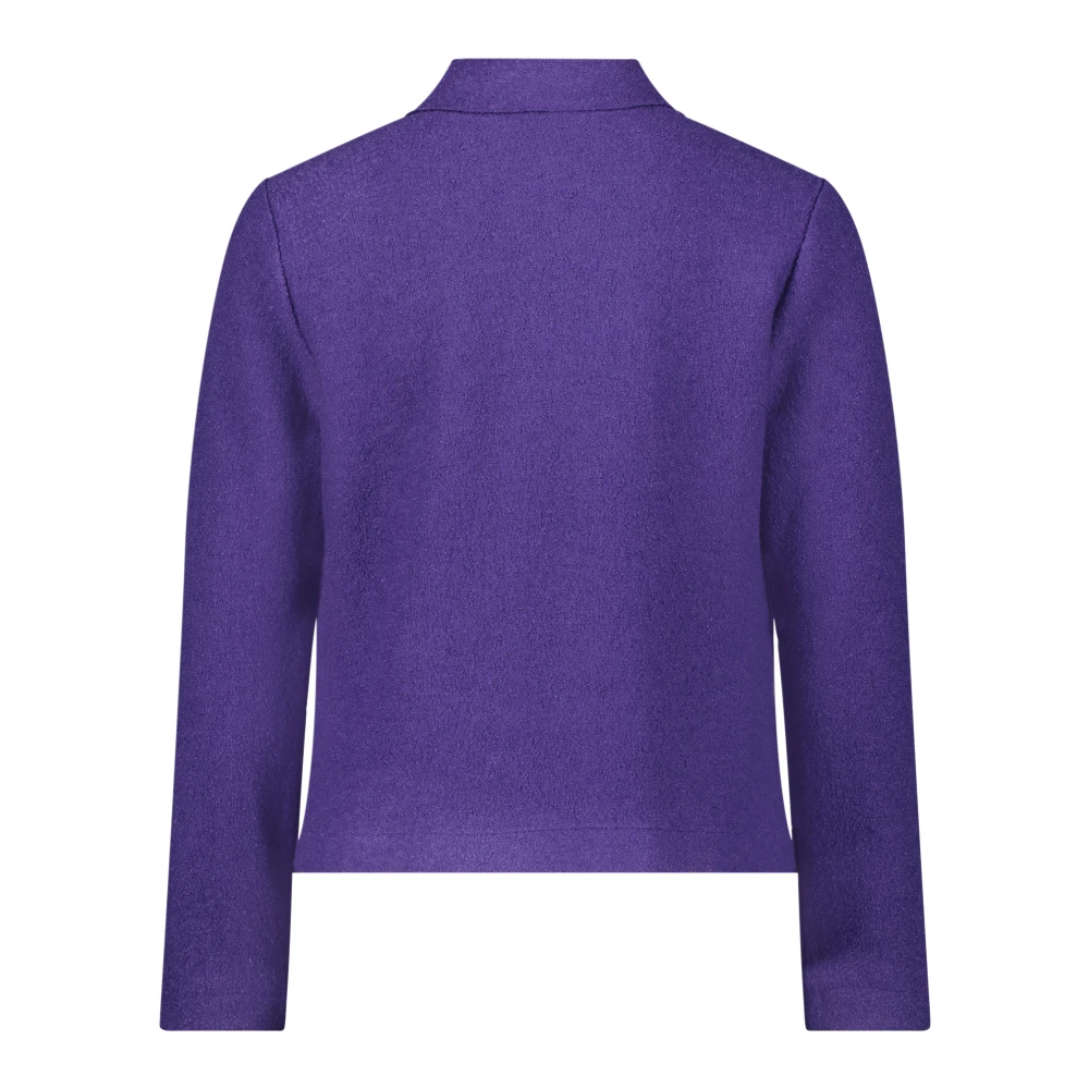 Betty Barclay Casual Blazer met Opstaande Kraag Purple Dames
