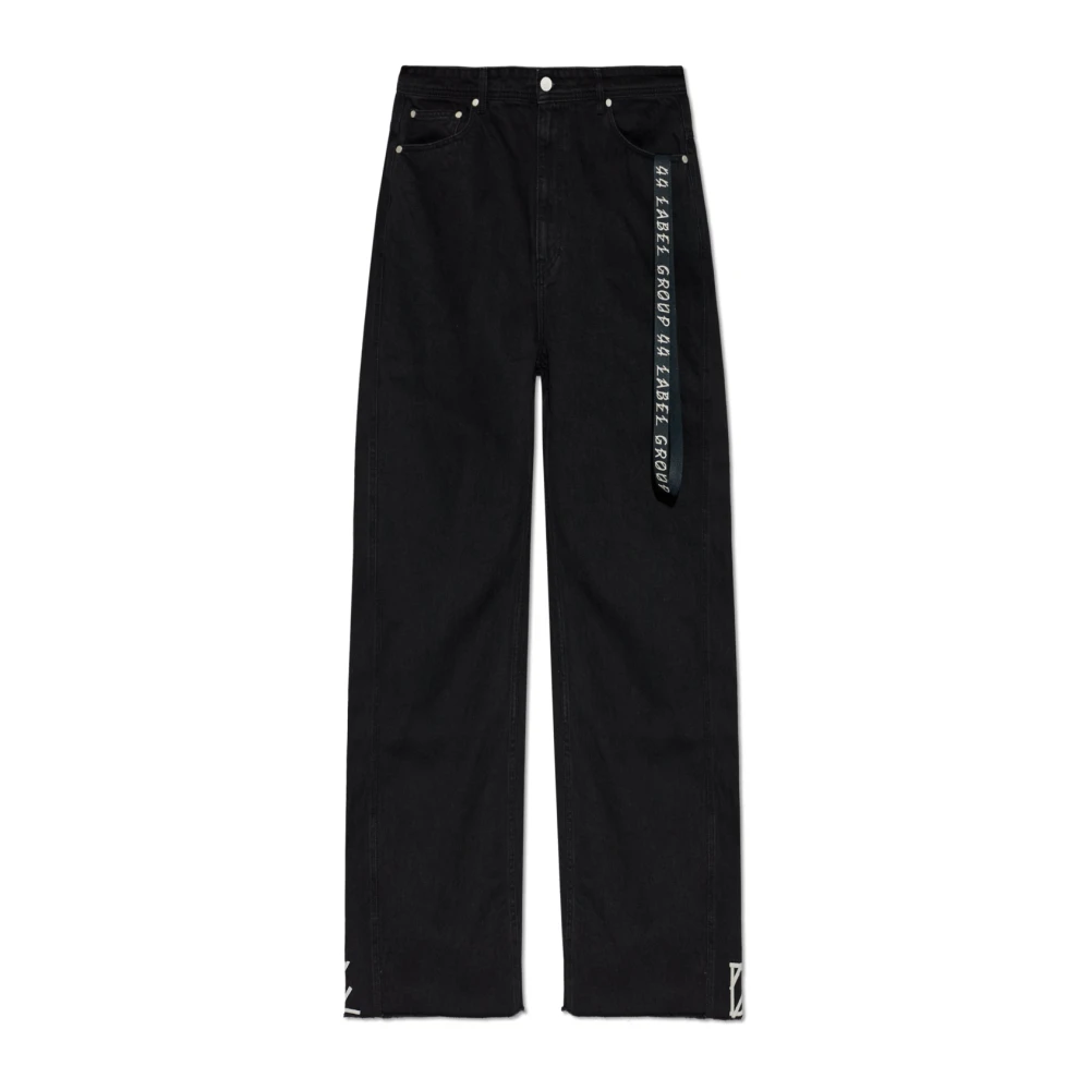 44 Label Group Men's Black Pappas Jeans - Straight Fit Jeans - S - Jeans