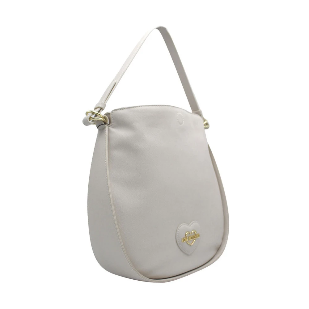 Love Moschino Ivoor Schoudertas Synthetisch Materiaal Beige Dames