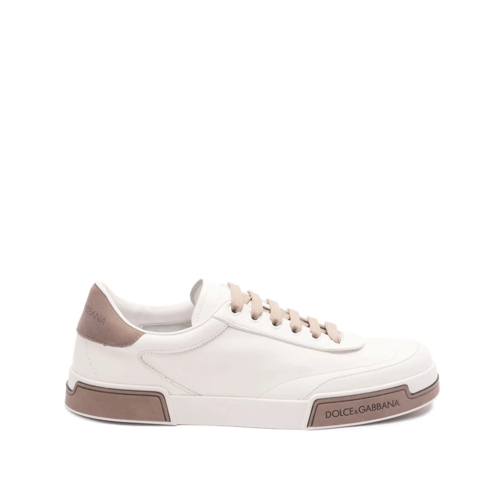 Dolce & Gabbana Men's White Sneakers, 10 Uk, Portofino Yacht Trainers