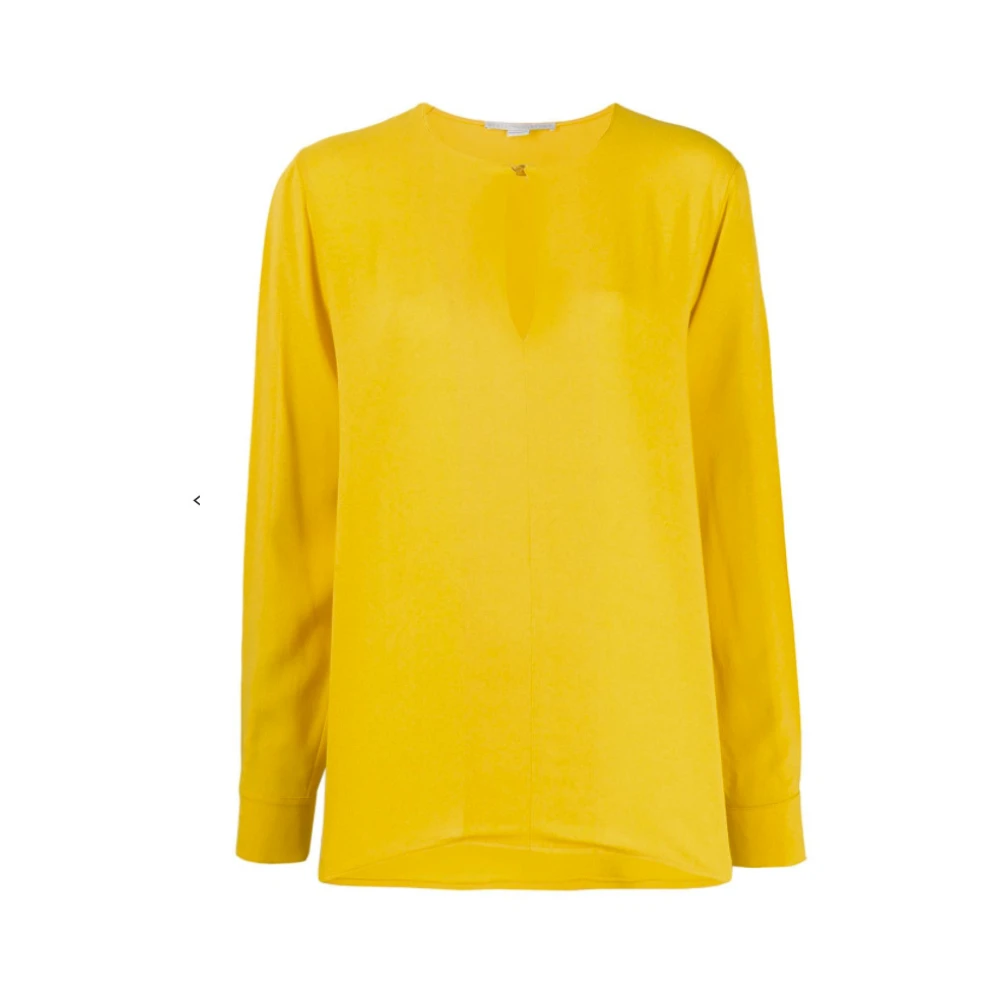 Stella Mccartney Blouses en Overhemden SABLè Crepe Yellow Dames