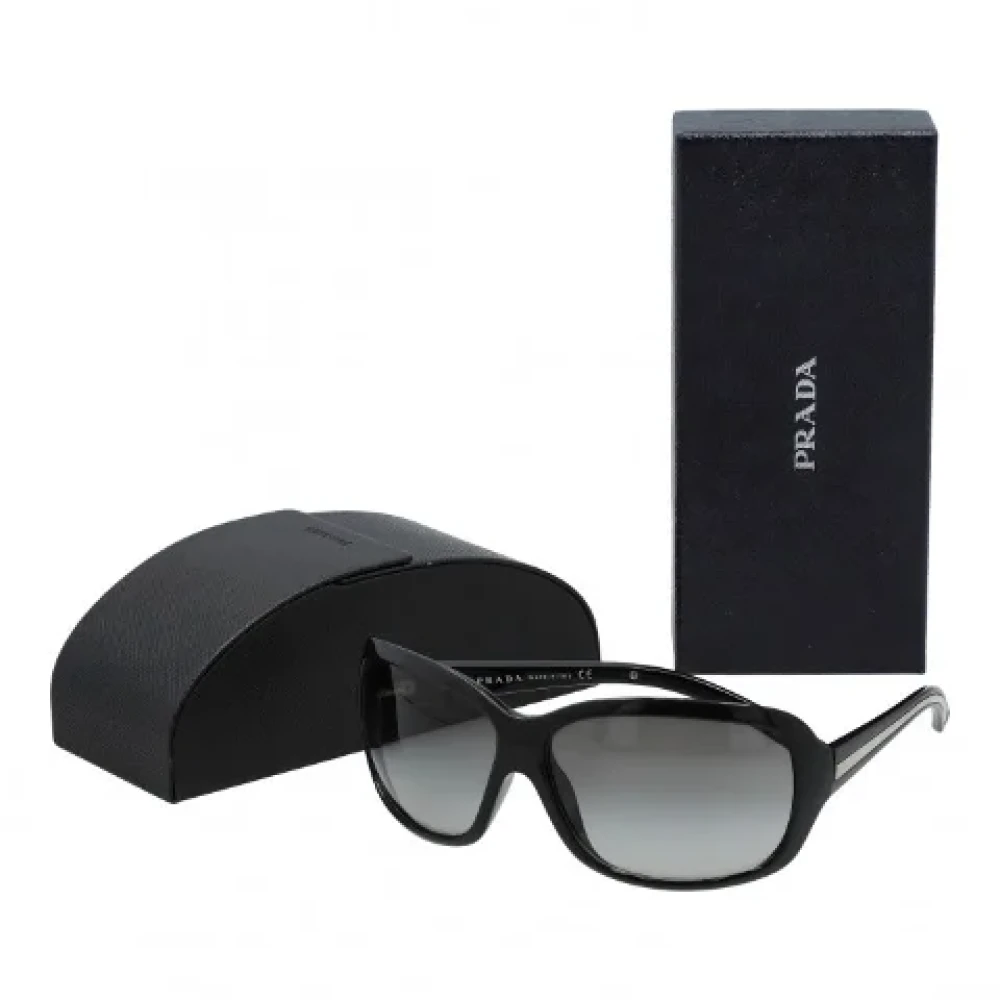 Prada Vintage Pre-owned Silver sunglasses Black Dames